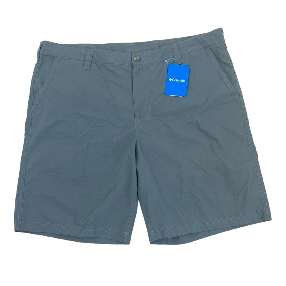 Columbia Mens Washed Out Cotton Shorts Gray Lightweight 40X10 New